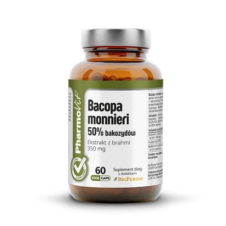 Pharmovit - Bacopa Monnieri 50% bakozydów 60 vcaps - suplement diety