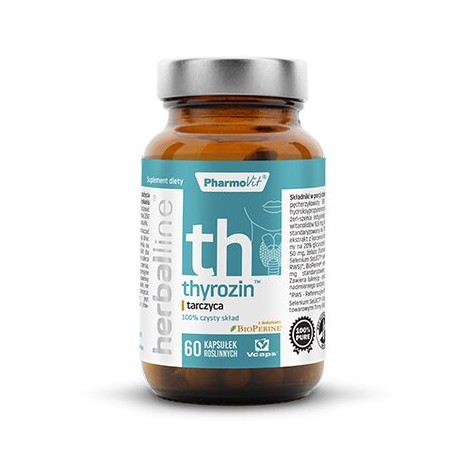 Herballine - Thyrozin™ - tarczyca 60 kapsułek roślinnych - suplement diety.