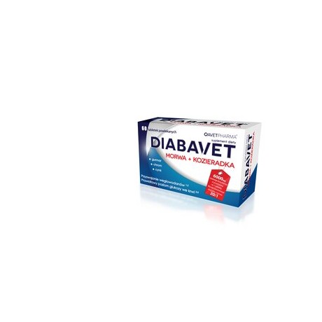 Avetpharma - Diabavet Morwa + Kozieradka 60 tab - suplement diety.