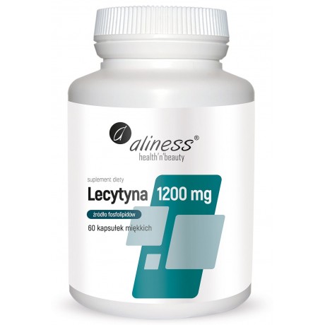 Aliness - Lecytyna 1200 mg 60 kapsułek - suplement diety.
