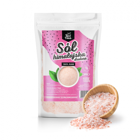 Real Foods - Sól himalajska drobna 1000 g